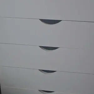 Sweet Furniture F 5 Drawer Chest- Dressers Storage Cabinets Wooden Dresser Mobile Cabinet with Wheels Bedroom Organizer Drawers for Office