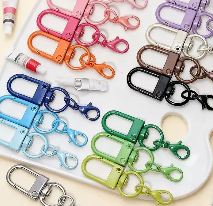 50pcs 14mm Colorful Lobster Clasps – Candy Color Swivel Snap Hooks, DIY Keychain Hardware for Jewelry Making, Phone Charms, Bag Accessories & Handmade Crafts
