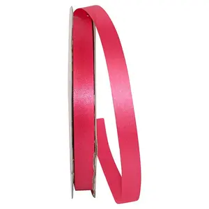 Florist Ribbons:  Acetate / Aqua Satin -- Cooler Ribbon -- ⅝ inch x 100 yards -- Watermelon Color