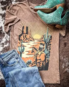 Western Way Graphic Tee - Mocha