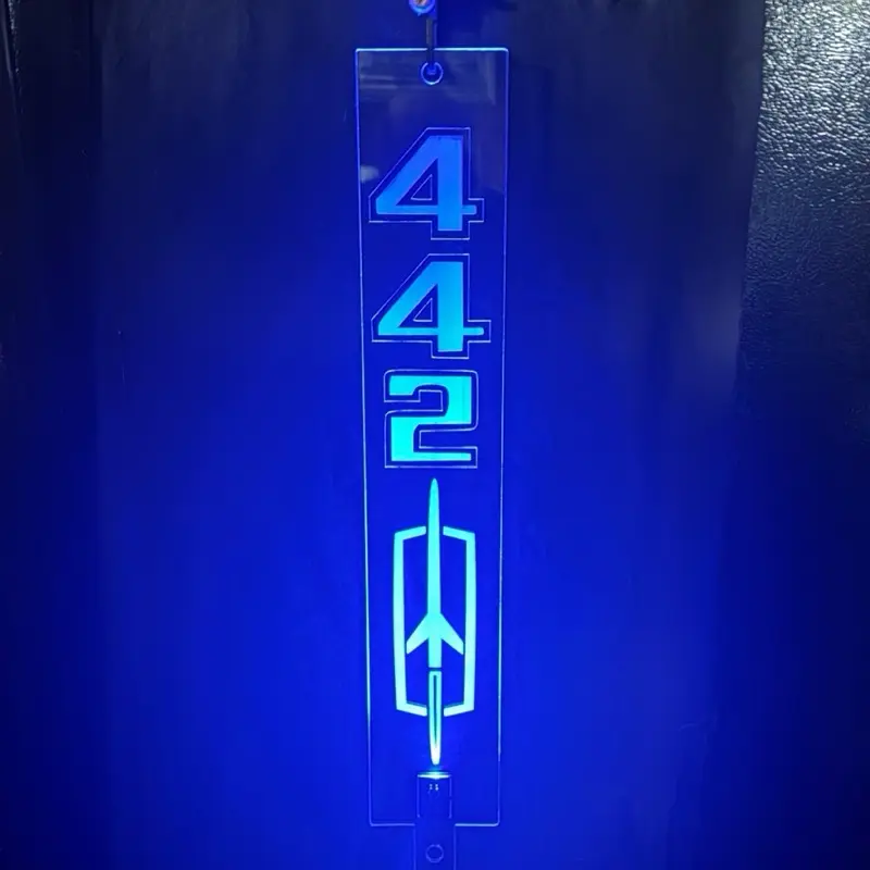 Custom Clear Acrylic LED Chevrolet C 10 Custom Deluxe Hood Prop