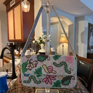 Trending Beaded Bags and Resort Collection - Bug Caterpillar Bag