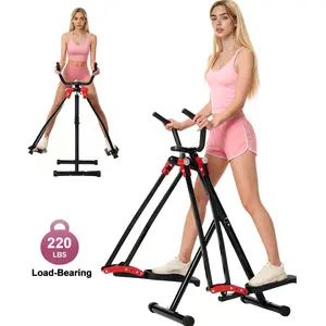 [KINMAC]Air Walker Exercise Machine Foldable Cardio Cross Trainer with LCD Display for Full Body Low Impact Elliptical Ideal for Home Gym