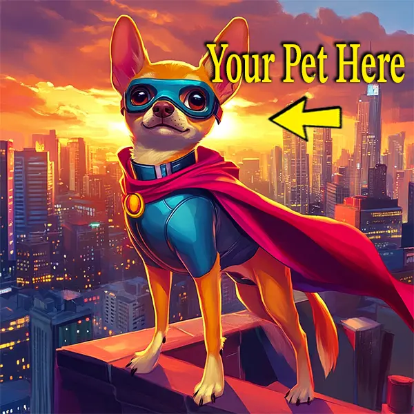 Anime Style Portrait - Your Anime Pet Hero - Custom Artwork for Home - Unframed or Framed Options Available - Pet Star Portraits