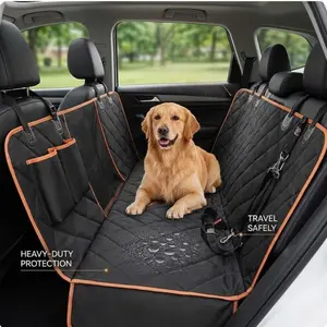 Ultimate Pet Car Seat Cover, Thick 600D Oxford Fabric, Rear Passenger Pet Bed, Durable Scratch-Resistant, Suitable for All Dog Sizes