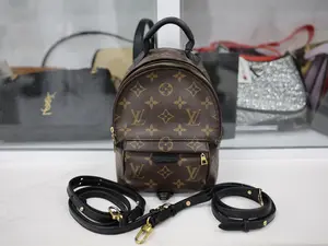 Pre-owned Louis Vuitton CANVAS Backpacks PALM SPRING BACKPACK MINI