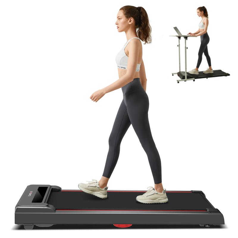 CURSOR FITNESS Under Desk incline Treadmill, 2 in 1 WalkingPad ...