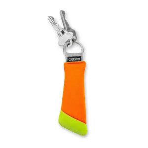Carson Floating Keychain with Lightweight Foam Core Technology, Green/Orange - Perfect for Water Activities (FA-30 (01))