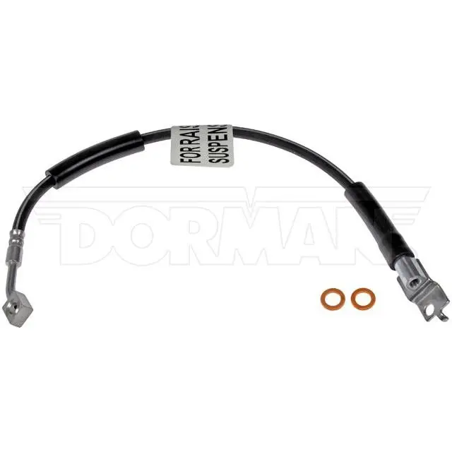 FLH622066- Cherokee, Wrangler & Grand Cherokee with 4'' Lift Left Front Brake Hose; Rubber