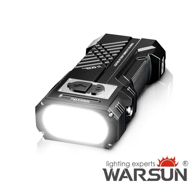 WARSUN High Lumens USB Rechargeable LED Flashlight, 3 Modes, Waterproof, Compact & Powerful Camping Hiking Outdoor Gear, High Lumens Flashlight, Usb Rechargeable Flashlight