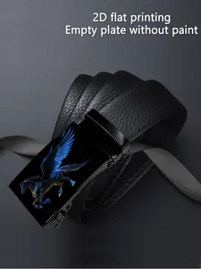 A 2D artistic design featuring dreamy wonders and mysterious creature patterns, suitable for business and casual wear, with an automatic buckle, ideal as a gift for Father's Day and Valentine's Day, Casual Dress Belt