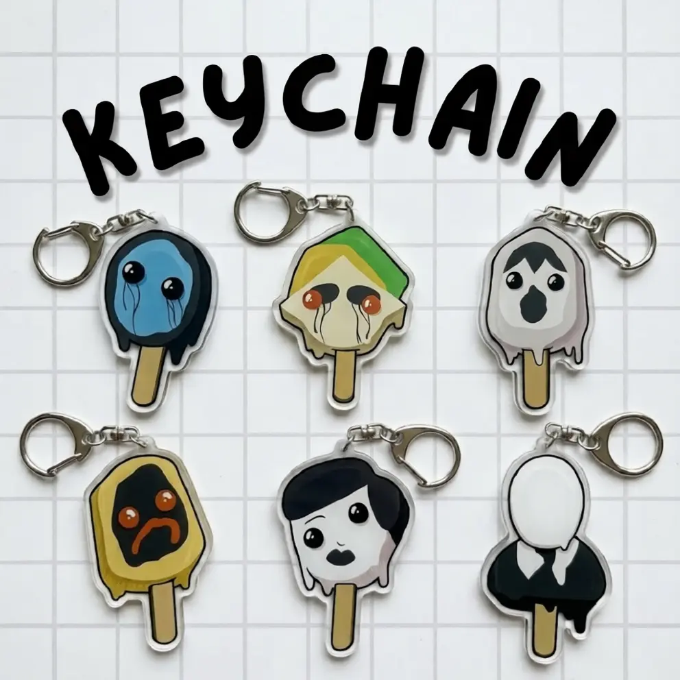 Creepypasta Charm, BEN DROWNED, Eyeless Jack, Hoodie, Kate the Chaser, Masky, Slenderman