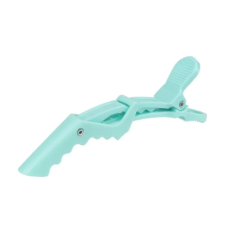 1 PCS Hair Clips  Non-slip Grip Clips for Hair Cutting, Durable Women Professional Plastic Salon Hairclip with Wide Teeth & Double-Hinged Design(Random color）