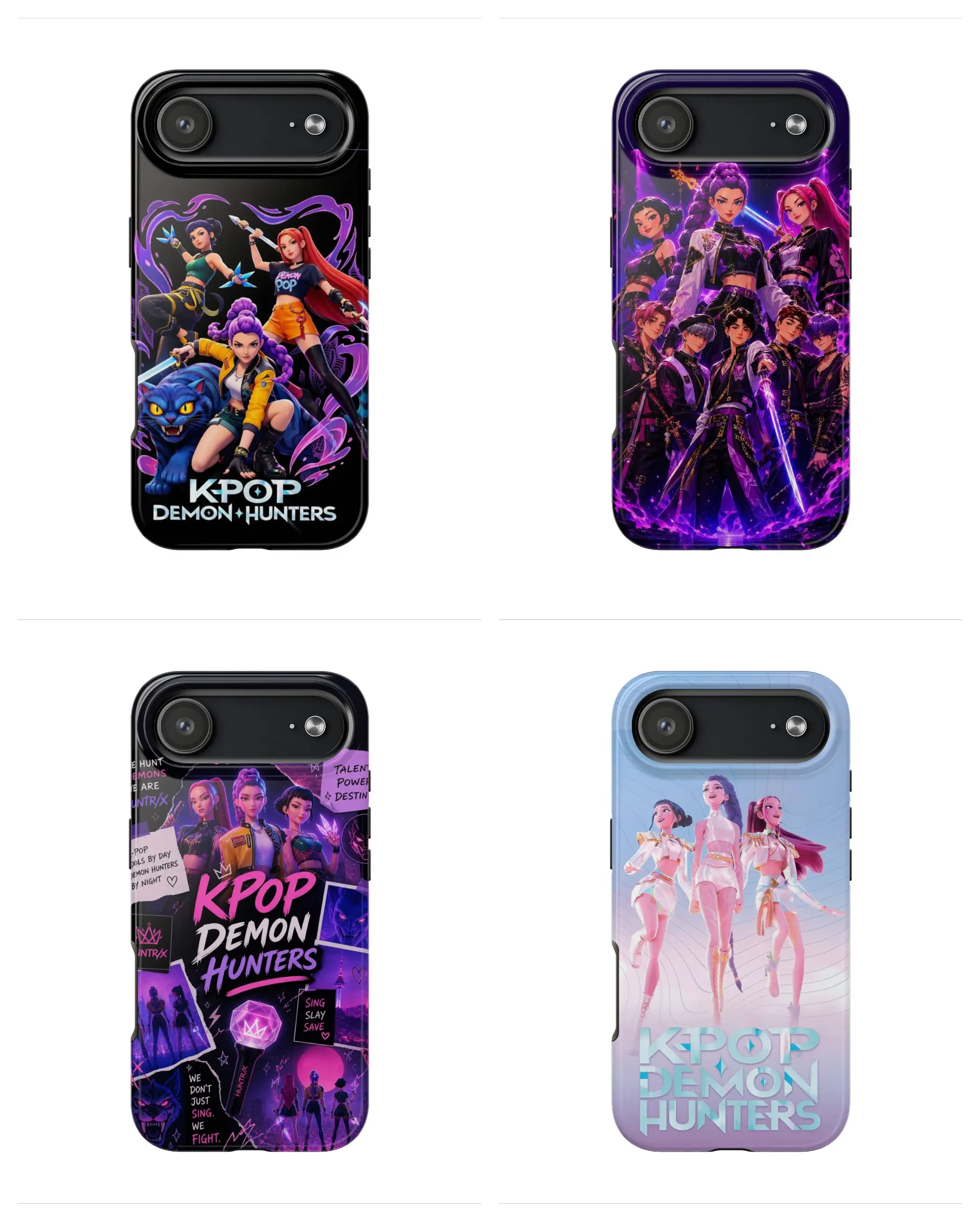 K-Pop Demon Hunters Rumi Mira Zoey Phone Case Compatible With iPhone 17-7 Pro Max Plus & Samsung Galaxy S26-S21 Ultra Plus Accessories Protection unisex