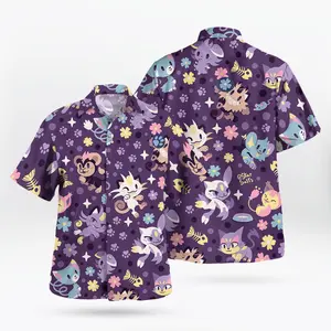 2026 Hot Hawaiian Sets PKM [FREESHIP] Fresh Summer – Youthful – Bold with the Cat PKM Hawaiian Shirt Tropical Vibe
