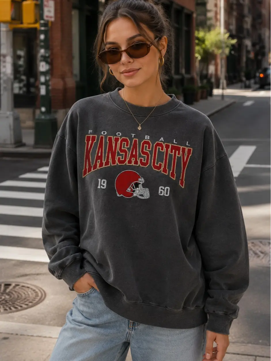 Kansas City Sweatshirt, Kansas City Crewneck, Gifts For Kansas City Sweatshirt Unisex