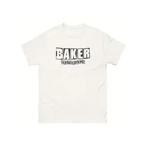 Blank Graphic Studio BAKER SKATEBOARDS Retro 90s vintage black skateboarding t shirt designs