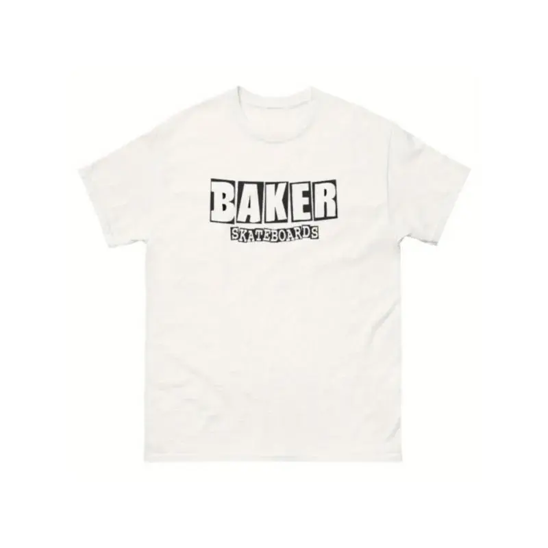 Blank Graphic Studio BAKER SKATEBOARDS Retro 90s vintage black skateboarding t shirt designs