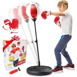 Punching Bag for Kids and Toddler Incl Boxing Gloves |       3 4 5 6 7 8+ Years Old Adjustable Kids Boxing Bag with Stand |       Sports Toy for Boys |       Ideal Christmas Birthday Gift for Children; New 2026