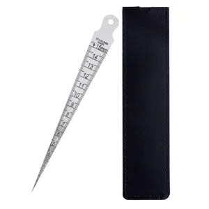 Taper Gauge Metric & Imperial 1-15mm & 1/64-5/8 inch, Aperture Gauge, Gap Gauge for Measuring Gap & Aperture