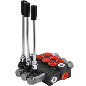 fathersdaygift  3 Spool Hydraulic Directional Control Valve Double Acting 11 GPM