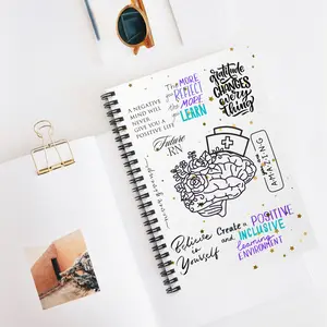 Affirmation Nursing Student Spiral Notebook - Ruled Line, Medical School Journal, Inspirational Notepad, Gift for Nurse, Study Planner