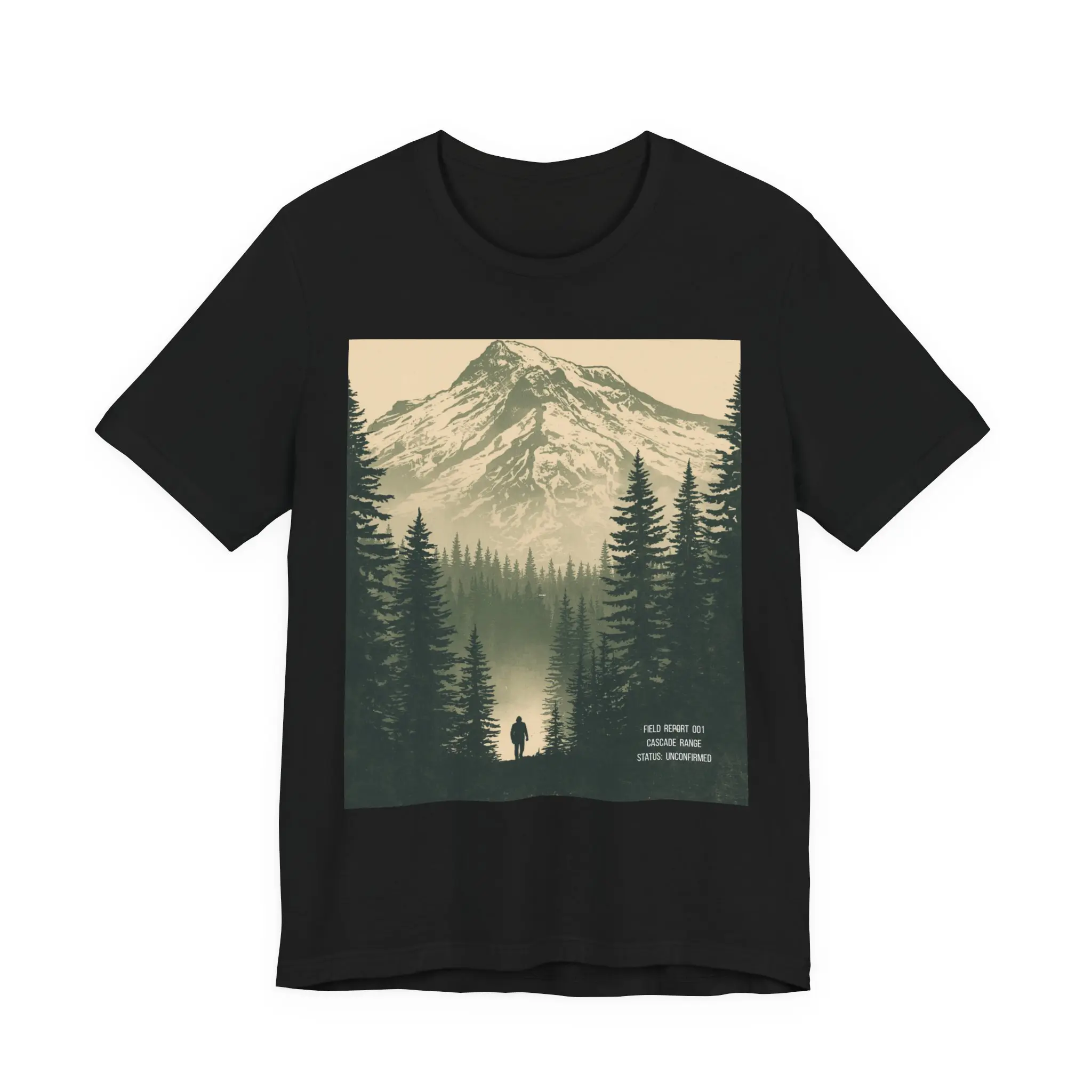 Mountain Forest Hiker T-Shirt | Scenic Wilderness Graphic Tee