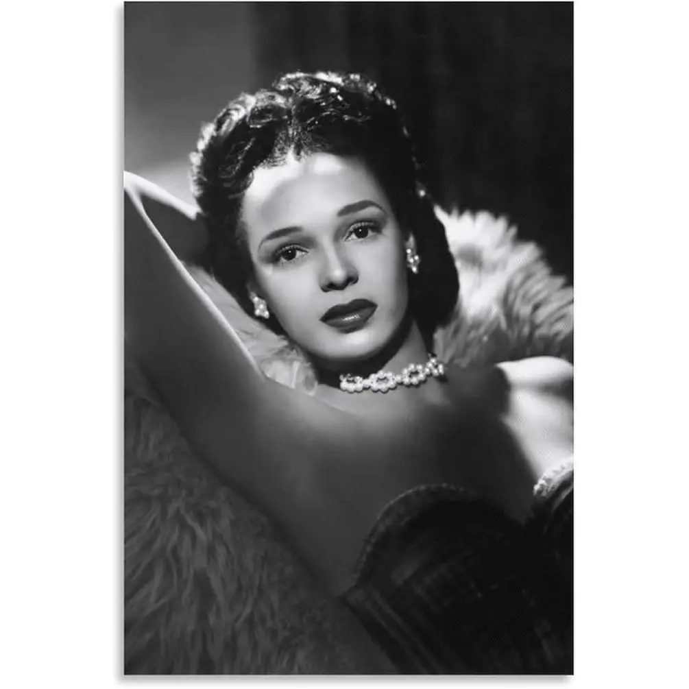Dorothy Dandridge, 1950 Black And White Art Home decoration  painting poster