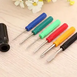 6-Piece Rainbow Screwdriver Set, Includes Cross & Flat Heads, Non-Slip Handles, Colorful Handles, Ideal for Home Projects, Electronics Repair, Precision Screwdriver