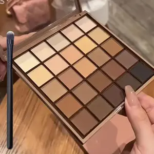 25 Color Eyeshadow Palette, Matte & Glitter Eye Shadows Palette, Highly Pigmented Palette, Shimmering Eye Shadow Makeup Products for All Styles and Occasions, Eye Shadow Palettes, Cosmetic, Neutral Eyeshadow Palette