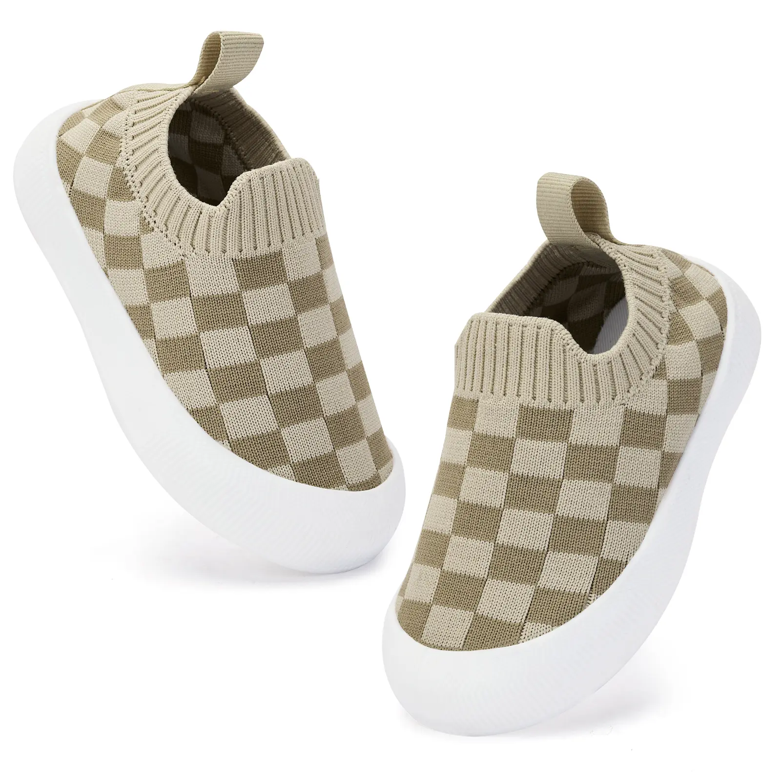 Baby Non-Skid Sock Shoes –Yellow White & Camel Choices! Breathable Warm, Memory Sole, Toe-Protecting for Indoor Walking & Outdoor Sneakers Use