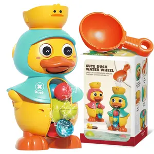 Baby duck bathing toys, baby electric bathtub water spraying toys, baby fun bathing time, cute water wheel duck shape, children swimming pool toys, birthday gifts for boys and girls.