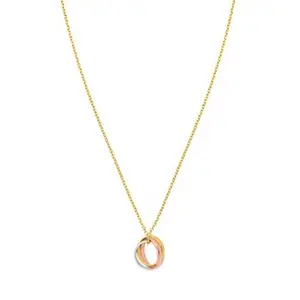 Elegant 14K Gold Trinity Chain Bracelet Bracelet
