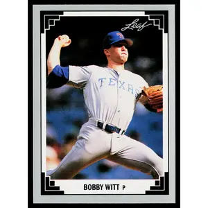 Bobby Witt 1991 Leaf #3 Texas Rangers