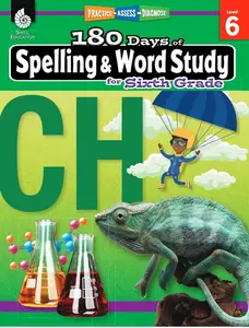 180 Days™: Reading, Vocabulary/Language for 6th Grade Practice Workbook for Classroom and Home, Cool and Fun Practice Created by Teachers