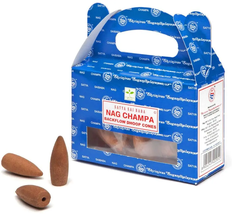 Nag Champa Backflow Dhoop Cones (pack of 24)