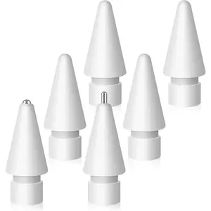 Upgraded Replacement Tips for  Pencil Pro/1st Gen/2nd Gen/USB-C, Metal Pen Nibs Accessories for  iPad Pencil - (6 Pack)
