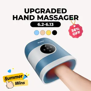 CINCOM Upgraded Hand Massager, Cordless Finger Soother with Customizable Settings，, Rechargeable with Comfort Warmth, Provides Ultimate Relaxation, Wonderful Gift for Black Friday, Thanksgiving, Christmas, Birthdays & More,summerwins