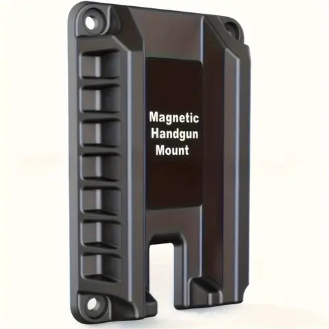 HUAPUDA Gun Magnet Bracket - Quick Draw Magnetic Pistol Holster, Durable Holder, Flat-Top Ready Handgun Mount for Hunting Gear, Car, SUV, Hidden Universal Mount