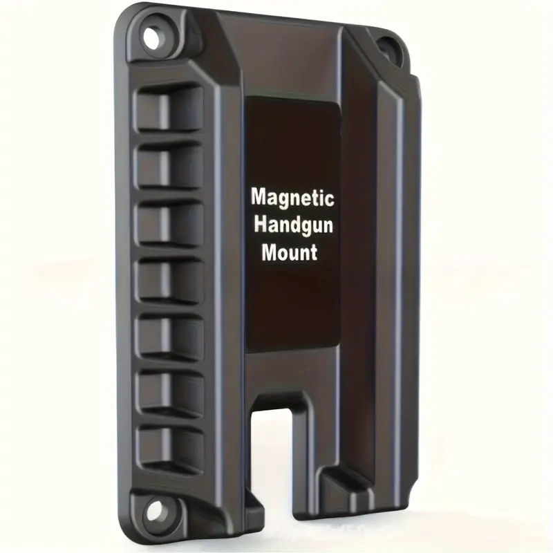 HUAPUDA Gun Magnet Bracket - Quick Draw Magnetic Pistol Holster, Durable Holder, Flat-Top Ready Handgun Mount for Hunting Gear, Car, SUV, Hidden Universal Mount