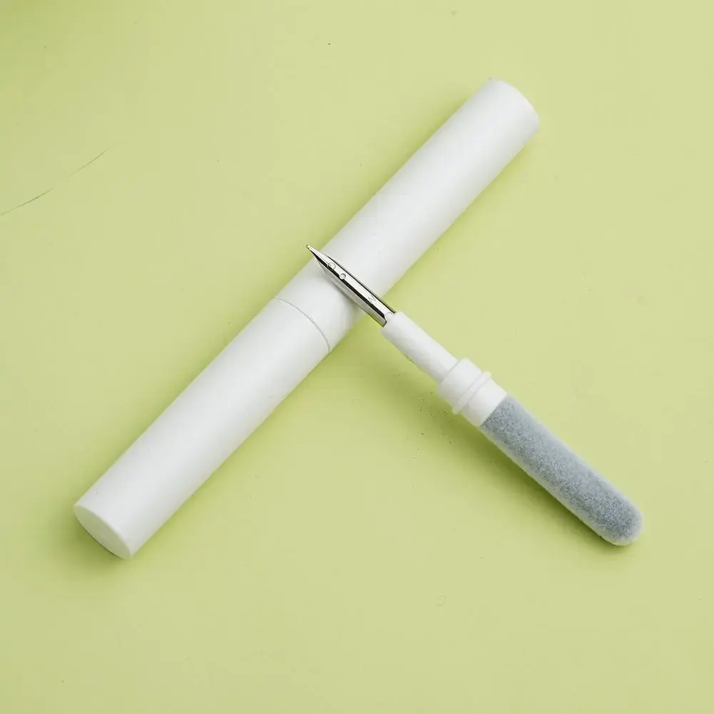 3-in-1 Multi-Tool Set Cleaning Pen with Plastic Body, Soft Brush, Metal Tip & Flocking Sponge for AirPods Pro 1/2/3/4, Wireless Earbuds Charging Case & Phone – White Home Supplies Party Gift