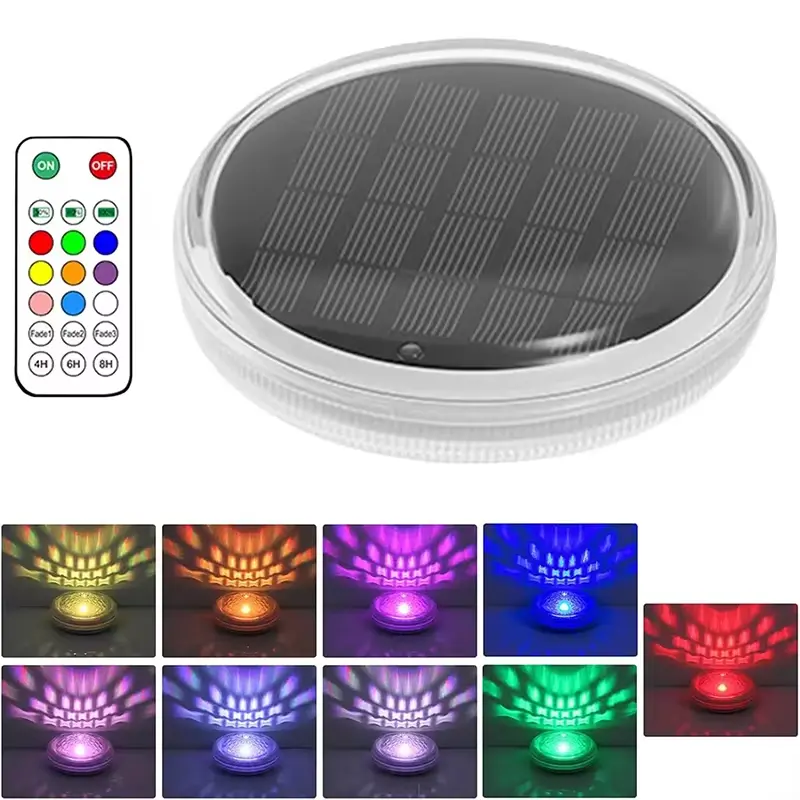 RGB Pool Lights with Remote Control, IP68 Waterproof for Above-Ground Pools, Pool Parties, Inground Pools & Hot Tubs