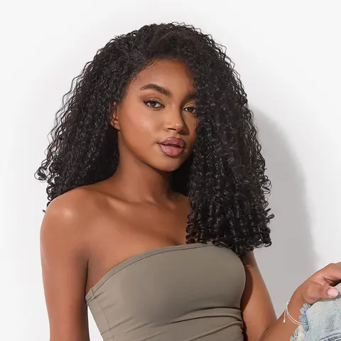 Frodio Veralux™ Synthetic Fiber + Human Hair Burmese Curly 3-in-1 Half Wig Spiral Ends #summervibes#SohoChic