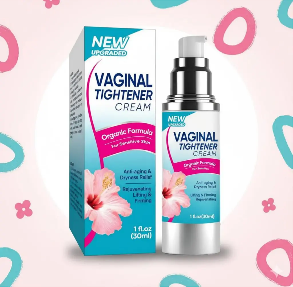 Intimate Firming Cream with Collagen & Aloe Vera, Organic Body Care with Vitamin-Rich Algae, Postpartum Hydration for Sensitive Skin with Cooling Menthol, 1 fl oz, Vitamins, Cosmetic, Blend, Gentle, Hydrating, Moisturizer