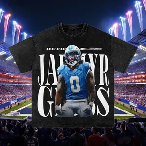 Jahmyr Gibbs Shirt Vintage, Detroit Football 90s Bootleg NoWashTee, American Football Bootleg Gift, Unisex Retro Sports Tees