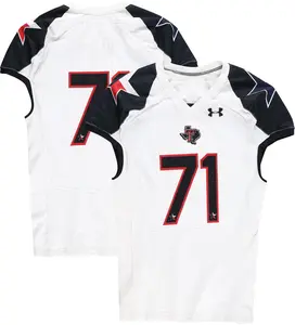 Texas Tech Red Raiders Team-Issued #71 White and Black Jersey from the 2013 NCAA Football Season - Size 50