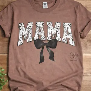 Black and white MAMA t-shirt