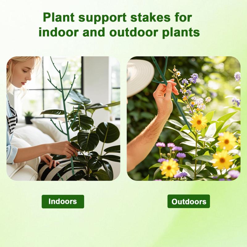 6 Pack of Stackable Monstera Plant Support - Garden Stakes for Indoor and Outdoor Plants, Great for Climbing, Potted Pothos and Philodendron
