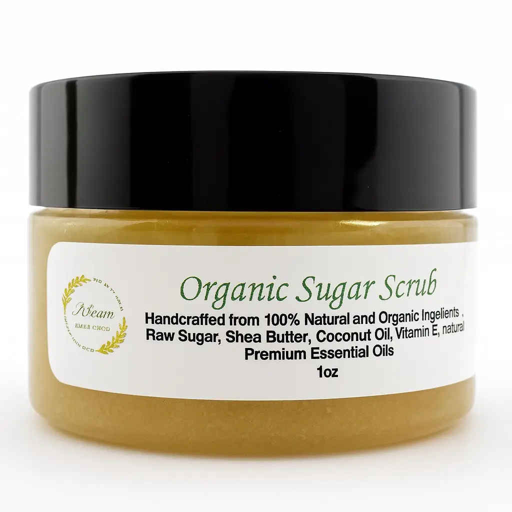 Kream Shea Shop 1oz Organic Sugar Scrub Kream Shea Shop 1oz Organic Sugar Scrub