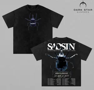 Saosin Silent Planet 20 Years Self Titled Tour T-Shirt Post Hardcore Band Graphic Tee Emo Rock Concert Shirt Vintage Alternative Music Fan Tee Unisex Streetwear Band Tour Shirt 2026